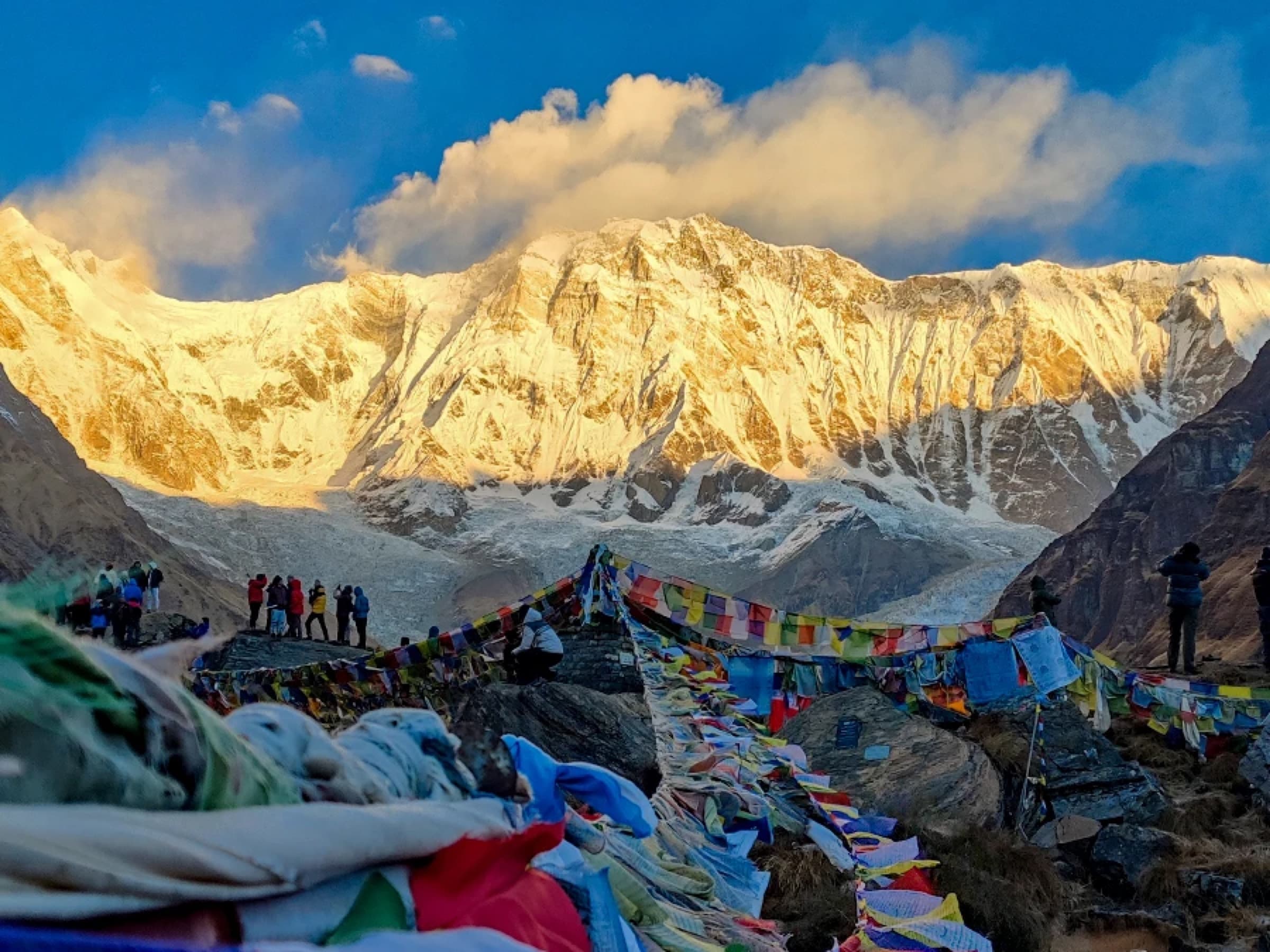 Sunrise over the Annapurna range